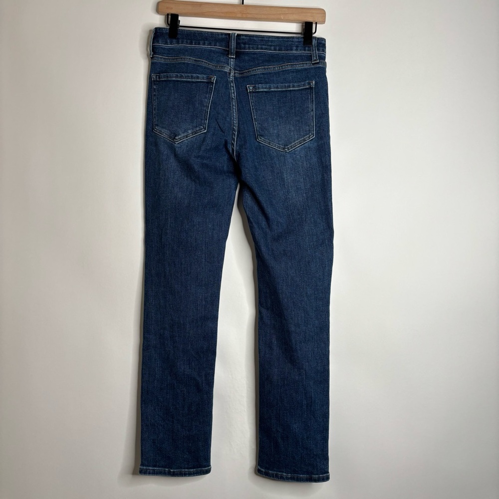 Quince Stretch Mid Rise Slim Straight Jeans size 27 in Dark Wash - Picture 8 of 11